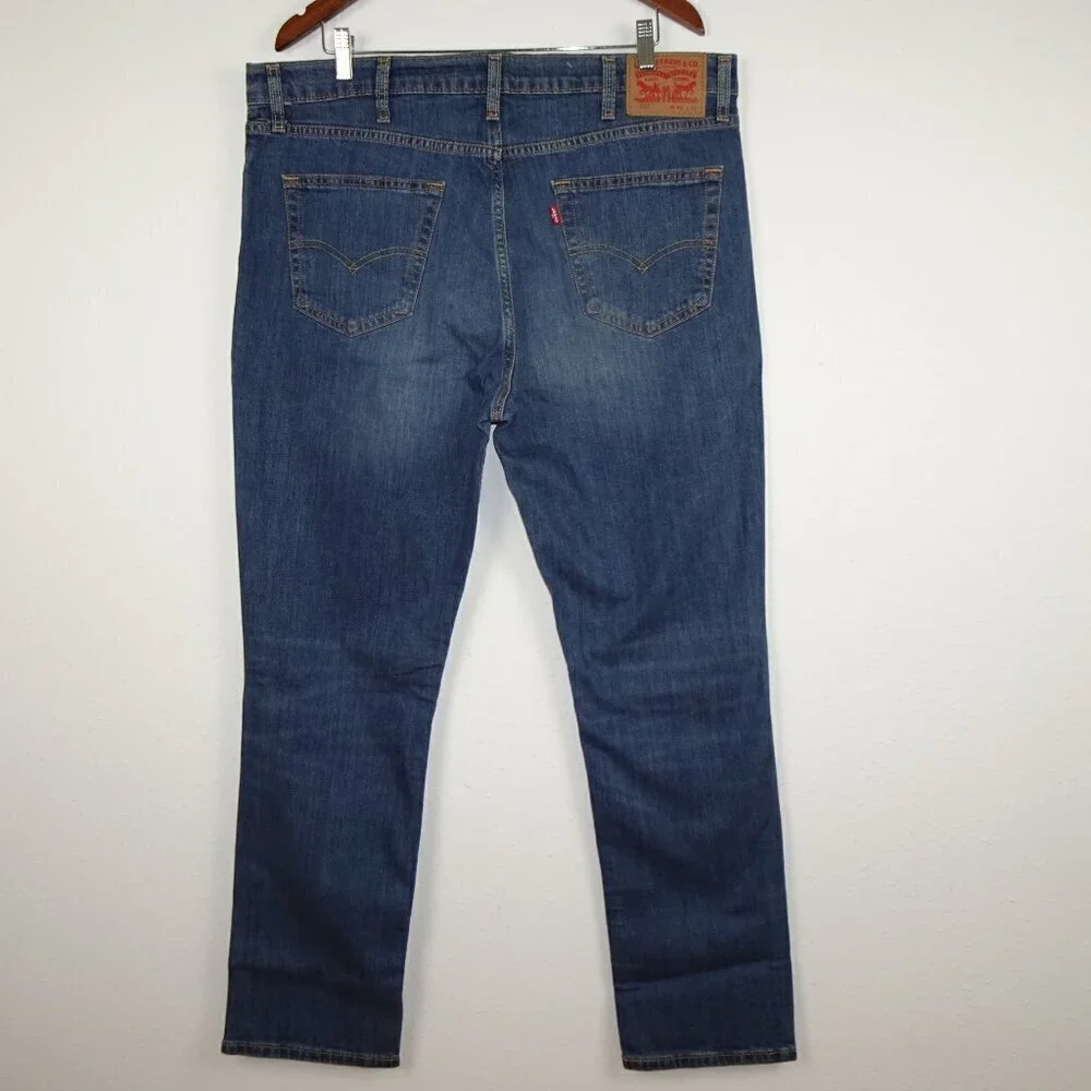 Levi's 511 Slim Jeans Men's Size 40x32 Blue Denim Stretch